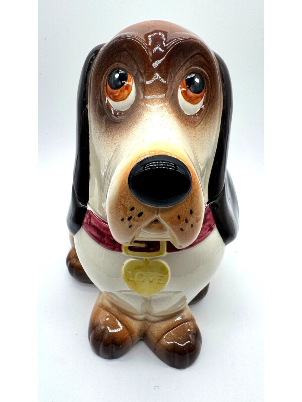 Vintage 1950s Metlox Poppytrail Basset Hound Dog Cookie Jar California USA